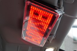 Zeige Details für LED Textmatrix Display STOP POLIZEI (Spiegelschrift) Bild von LED Textmatrix Display STOP POLIZEI (Spiegelschrift)