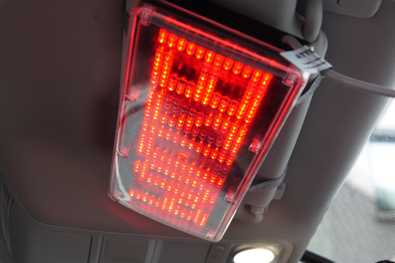 Изображение LED Textmatrix Display STOP POLIZEI (Spiegelschrift)